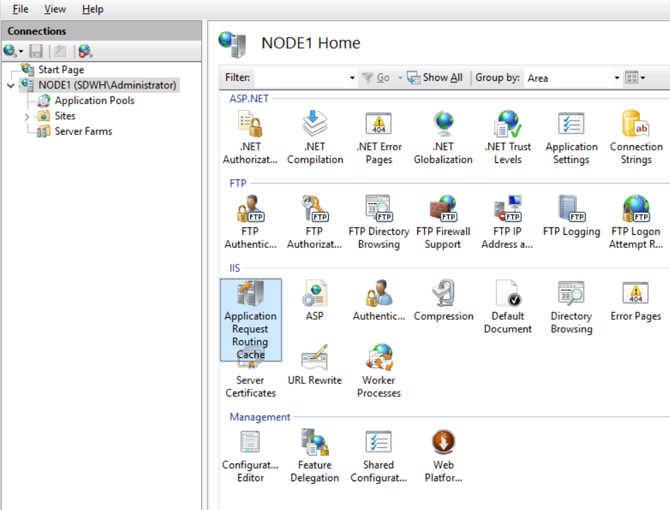 Application Rqeuest Routing Cache In Server Node