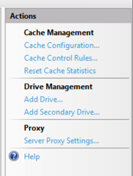 Click Server Proxy Settings