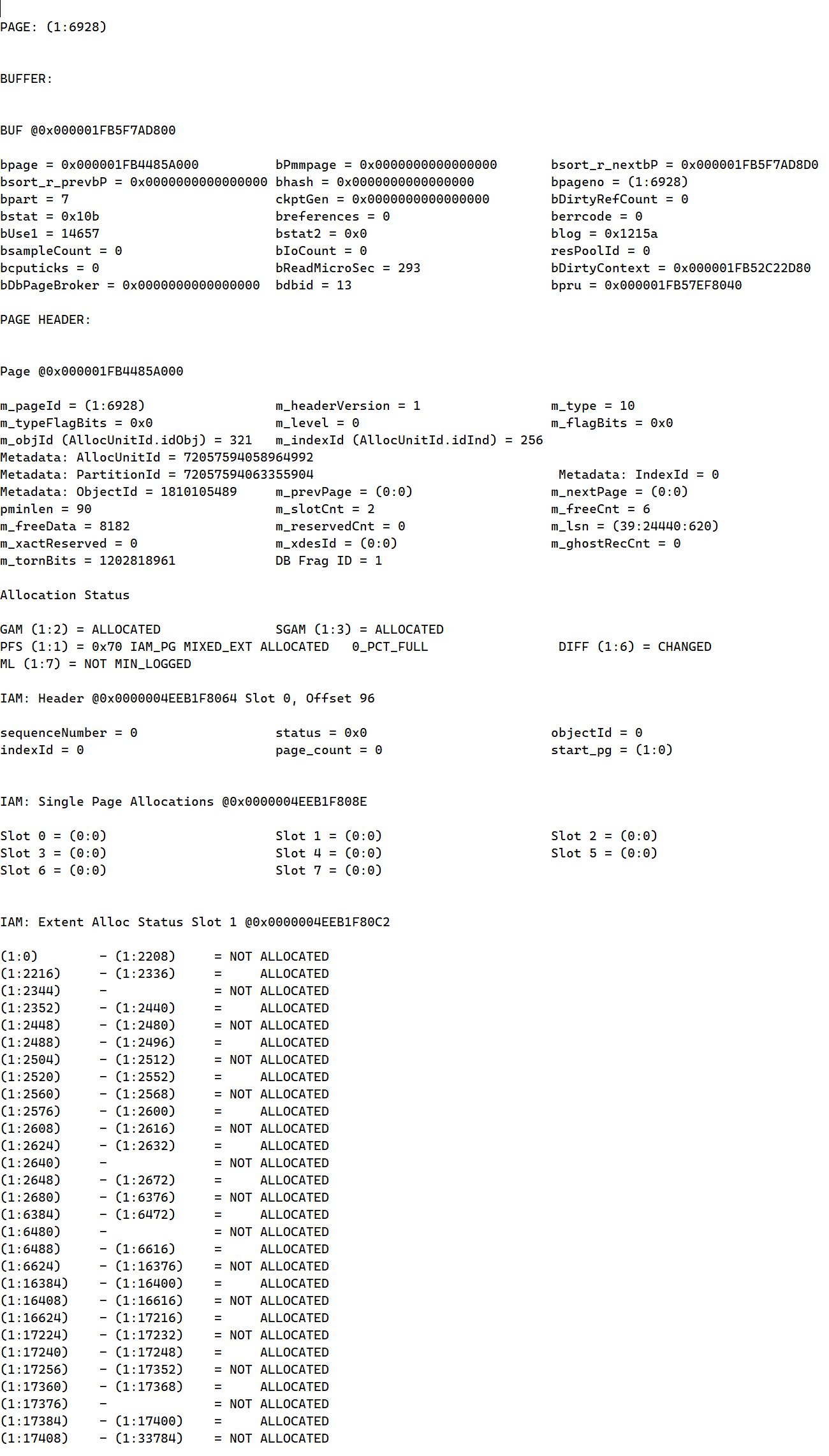 Heap Table 下的 IAM