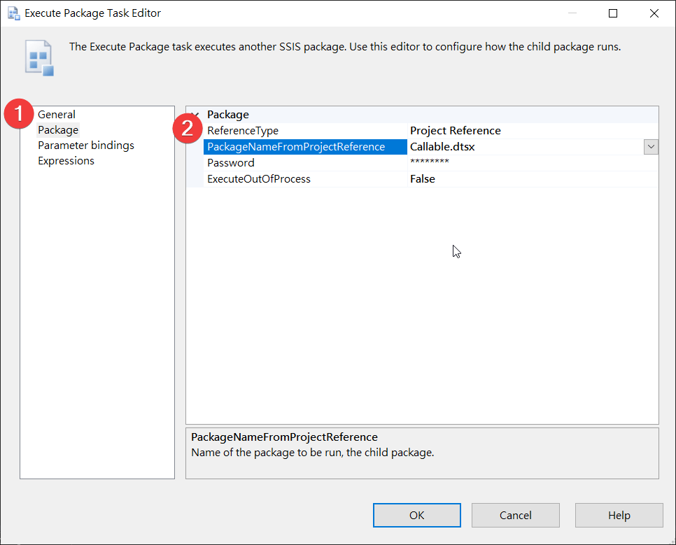 選擇要呼叫的子封裝