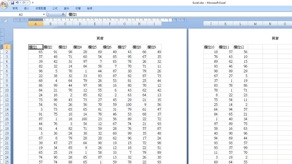 欄位太多無法整頁列印令人惱怒🥺